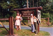 At Walden Pond with my parents and sister